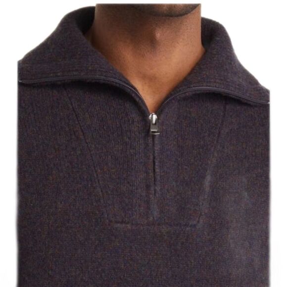 Mélange Quarter-Zip Sweater Vince - Picture 2 of 10